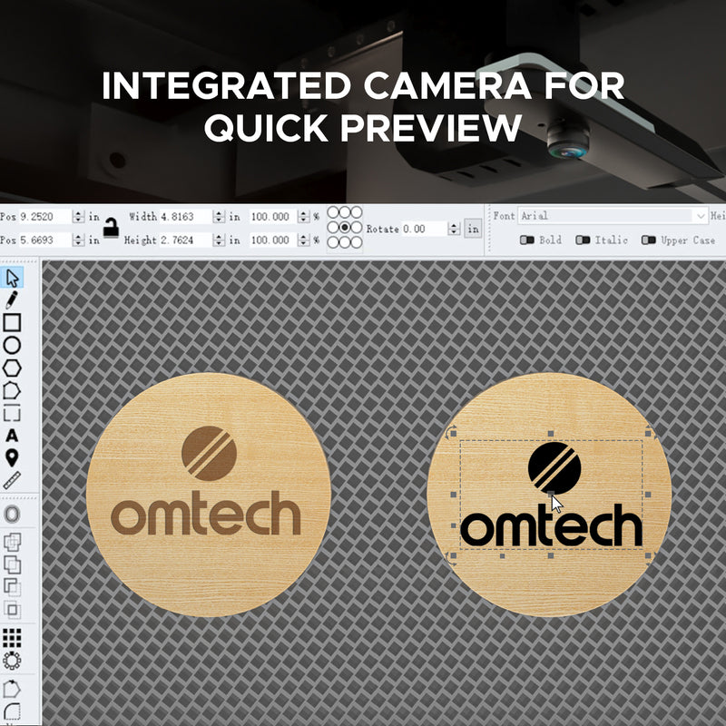 OMTech Polar laser engraver
