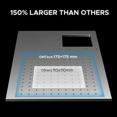 OMTech 30W MOPA fiber laser marker for color metal