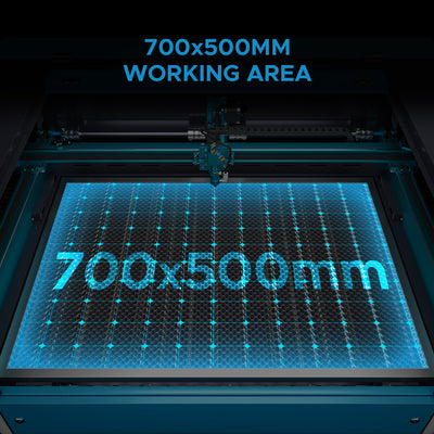 60W CO2 Laser Engraving Machine & Cutter with 700×500 mm Engraving Area and Autofocus| Pronto-35S