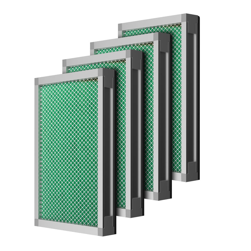 Activated Carbon Filter Set, 2 Piece Charcoal Replacement Air Filter Set for LSP-0300 Fume Extractor Air Purifier