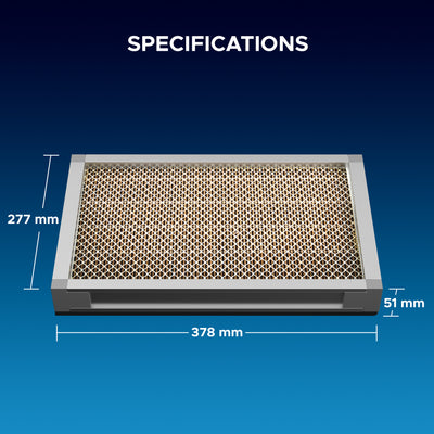 PM0.3 PP Air Filter Set, 2 Piece Polypropylene Replacement Air Filter Set for 0300 Fume Extractor Air Purifier