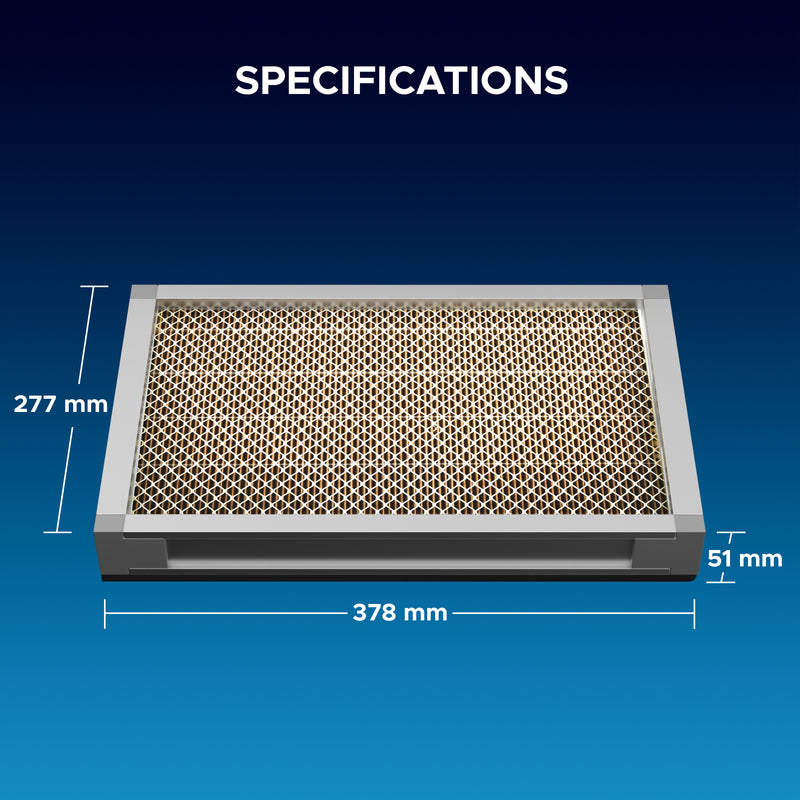 PM0.3 PP Air Filter Set, 2 Piece Polypropylene Replacement Air Filter Set for 0300 Fume Extractor Air Purifier