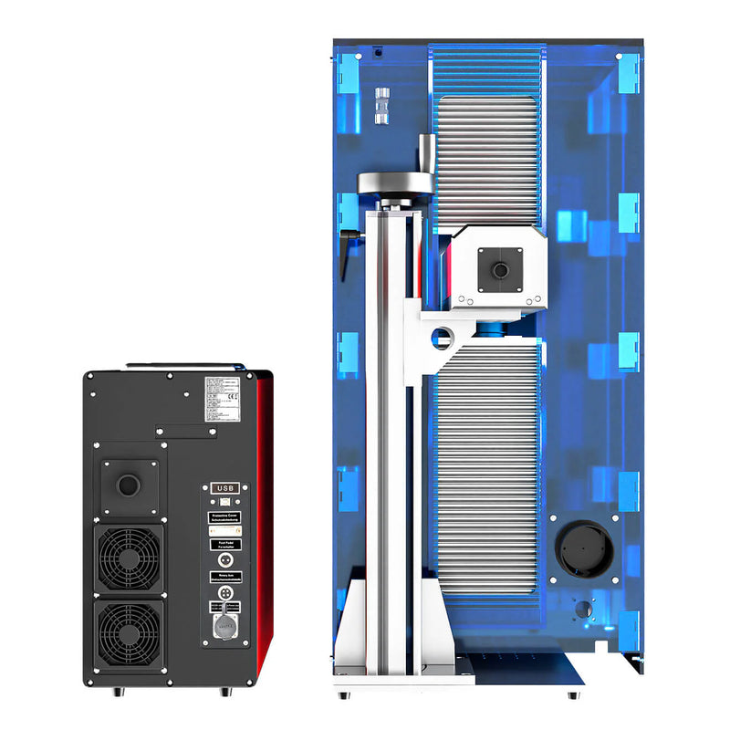 OMTech 60w MOPA fiber laser marker for color metal