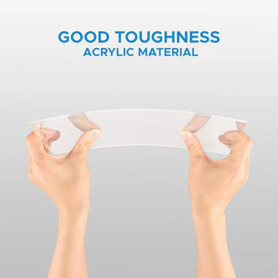 OMTech 10 Pack Clear Acrylic Sheets, 12x8 Inch Plexiglass Sheets for Laser Engraving & Cutting Size