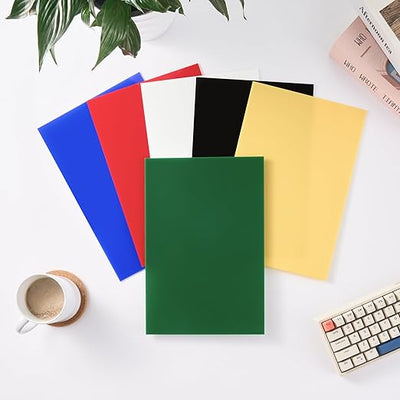 6-Pack Colored Acrylic Sheets – 8" x 12" | 0.1" Laser-Ready Plexiglass