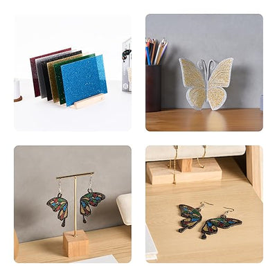 6-Pack Glitter Acrylic Sheets – 8"x12" | 0.1" Laser-Ready Plexiglass