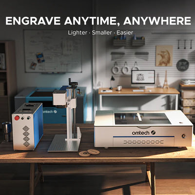 OMTech 30w Split fiber laser marker for metal