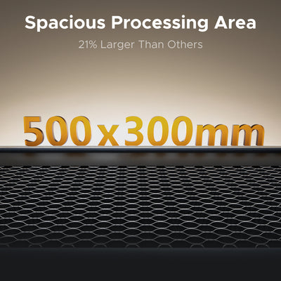 55W CO2 Polar Lite Desktop Laser Cutter and Engraver with 50x300 mm Engraving Area and Autofocus | OMTech Polar Lite