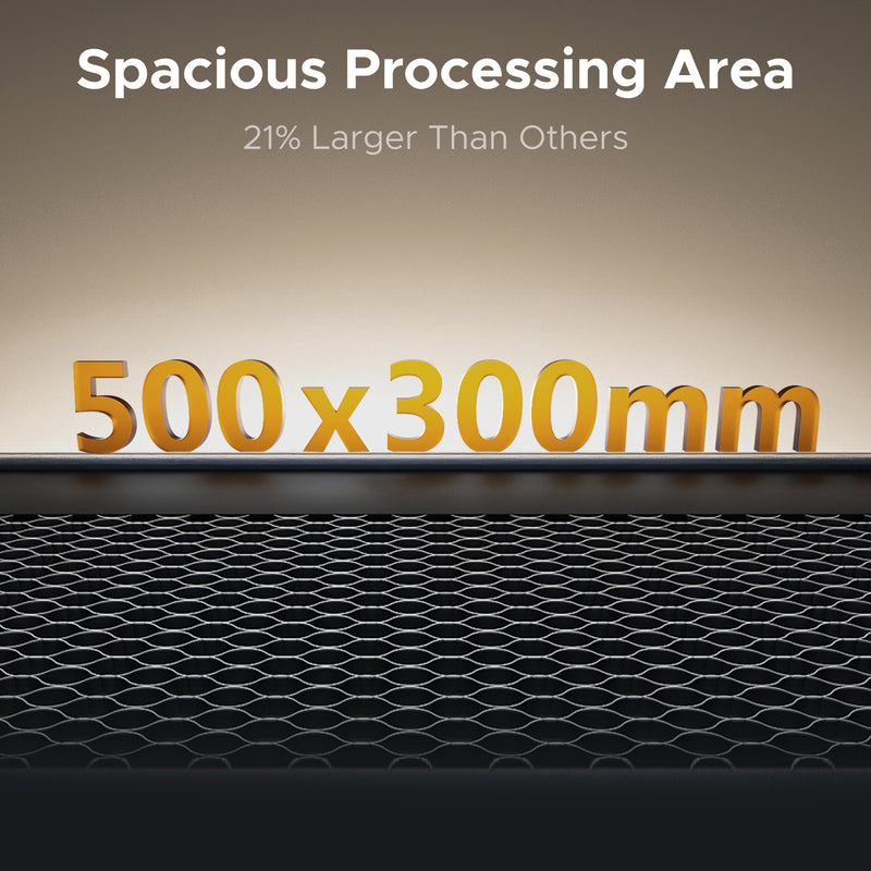 55W CO2 Polar Lite Desktop Laser Cutter and Engraver with 50x300 mm Engraving Area and Autofocus | OMTech Polar Lite