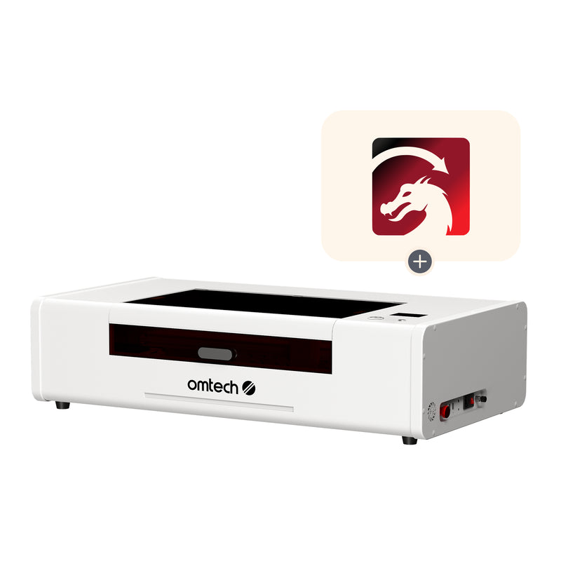 55W CO2 Polar Lite Desktop Laser Cutter and Engraver with 50x300 mm Engraving Area and Autofocus | OMTech Polar Lite