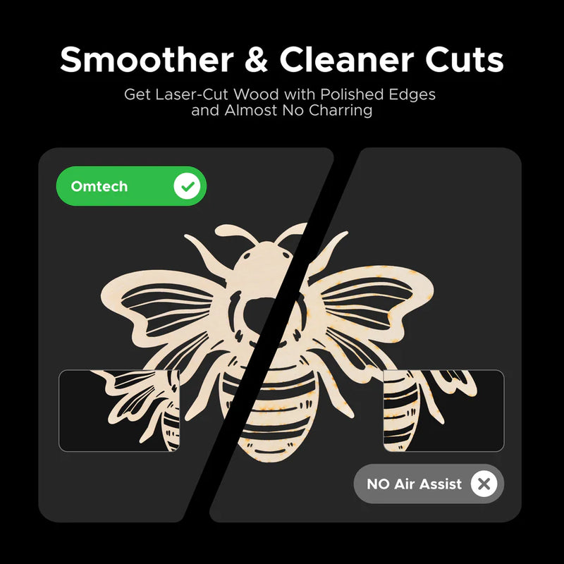 OMTech Smart High-Low Pressure Airway Module for CO2 Laser Engravers and Cutters